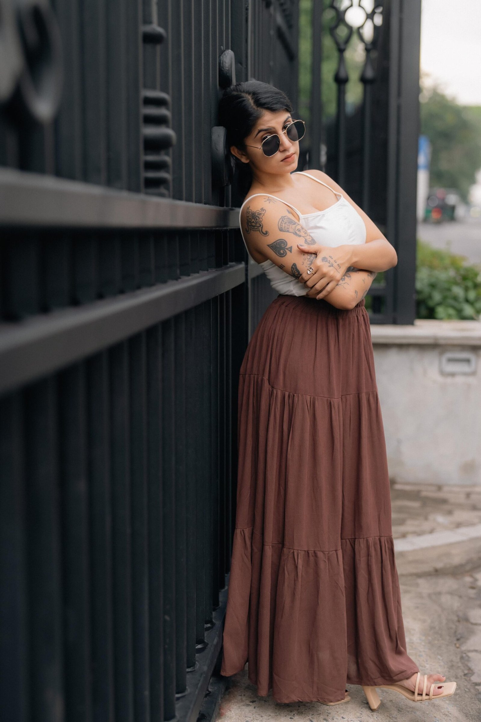 Brown Boho Skirt