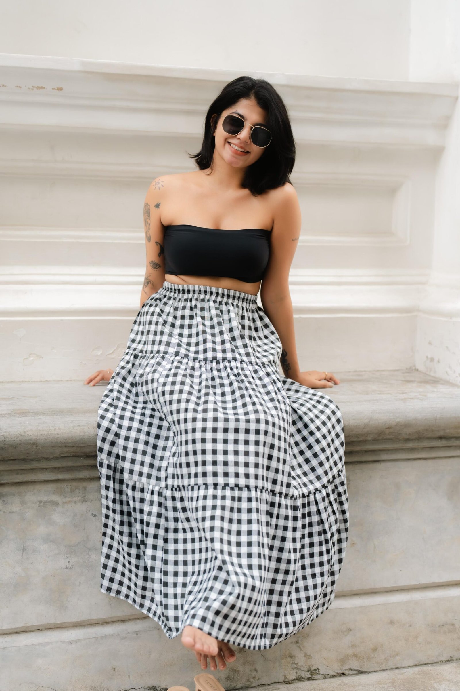 Black and White Skirt