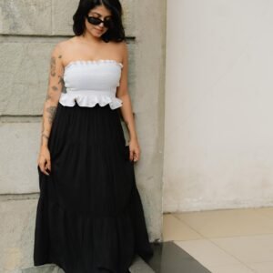 Black long skirt